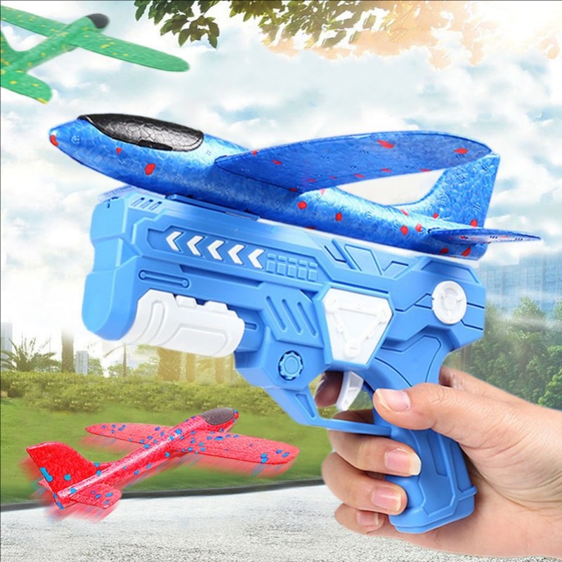 Catapult Launcher Toy - Gloeiende LED-schuimvliegtuigwerper, 10 meter bereik, katapultvliegtuig,