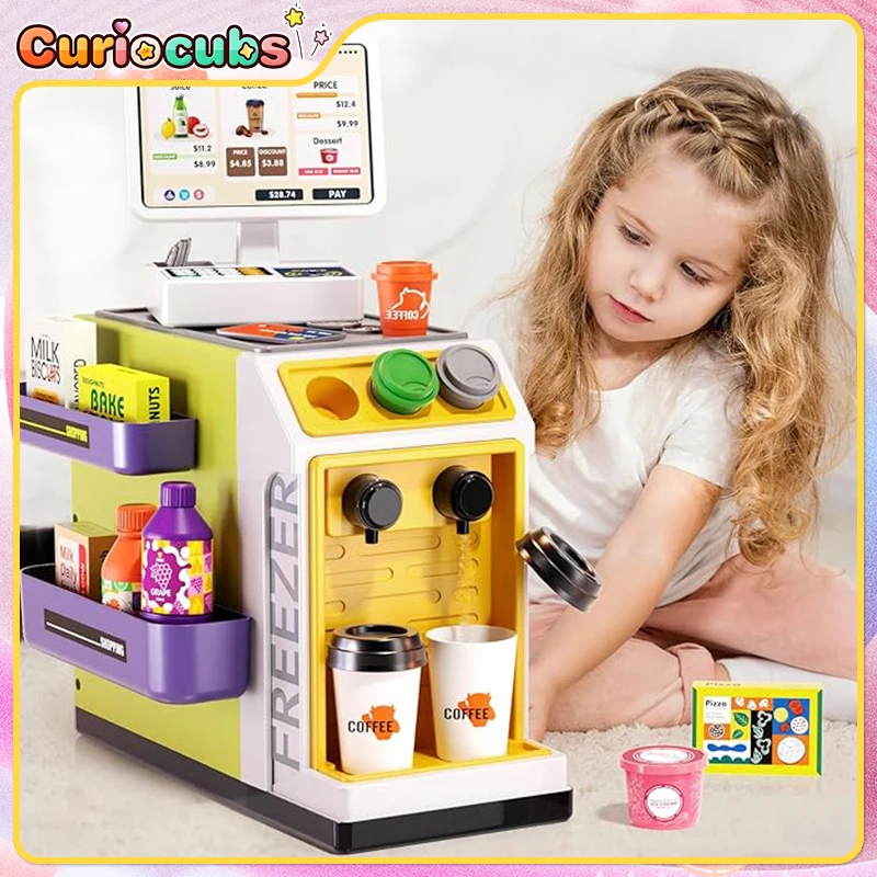 Toy Cash Register - Mini Supermarkt Kassa Simulatie Winkelwagen Kassa