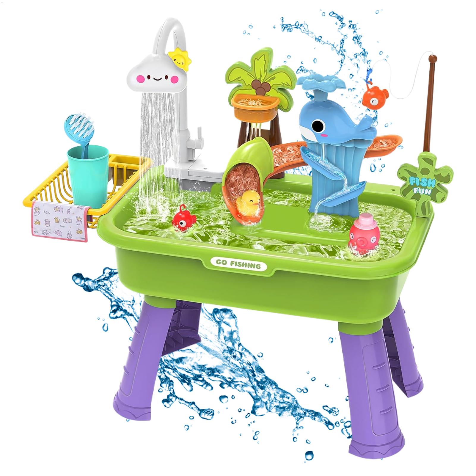 Kids Toys Kitchen Set - Elektrische speelgootsteen voor kinderen met stromend