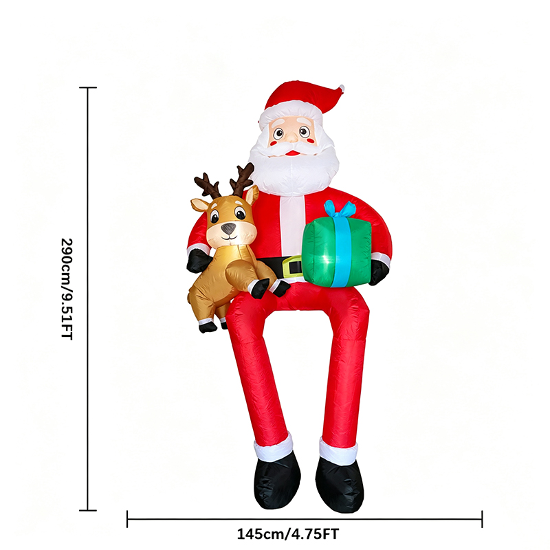 9,5ft zittende Kerstman kerstd - Kids Toys Xmas recensie en prijs