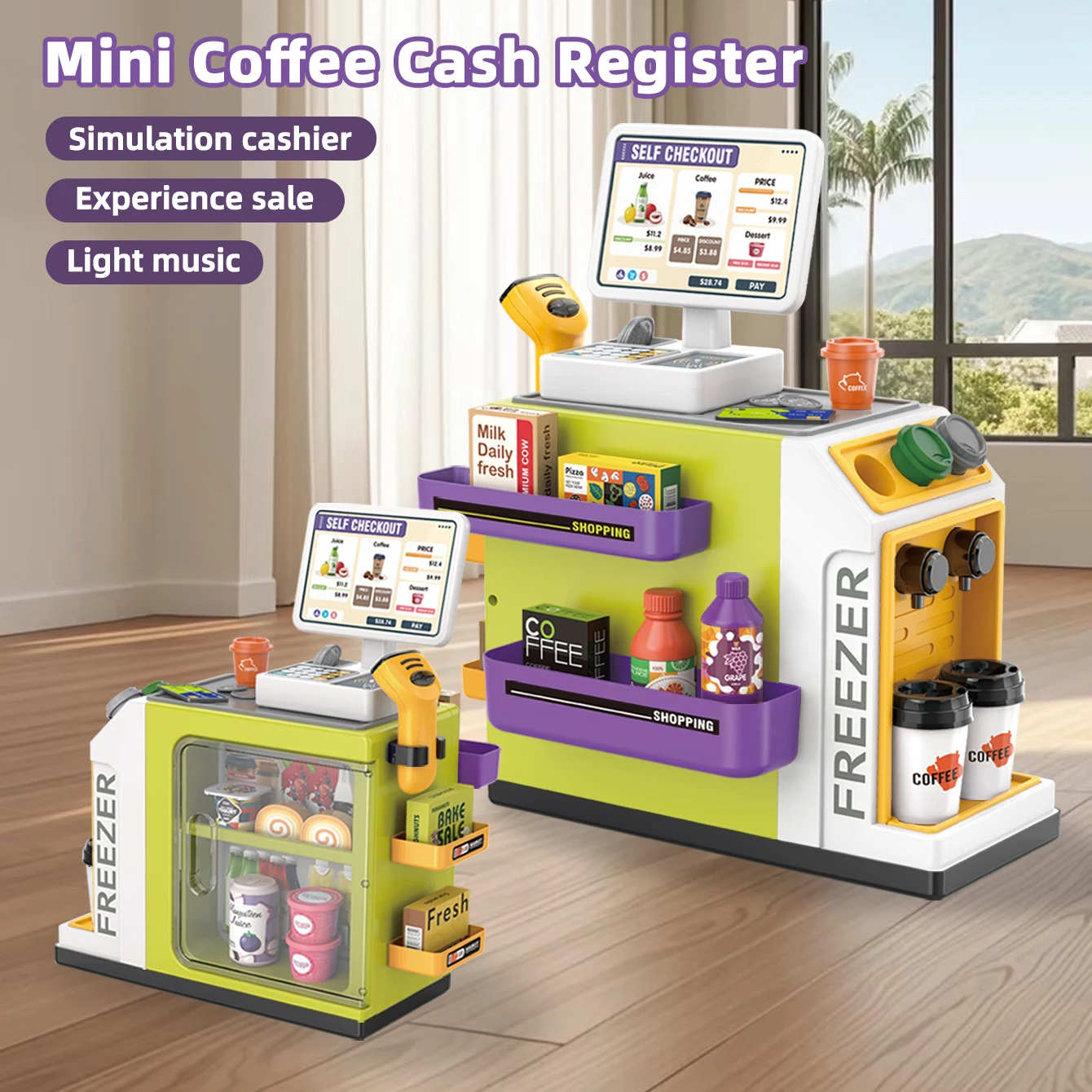 Mini Supermarkt Kassa Simulati - Toy Cash Register recensie en prijs