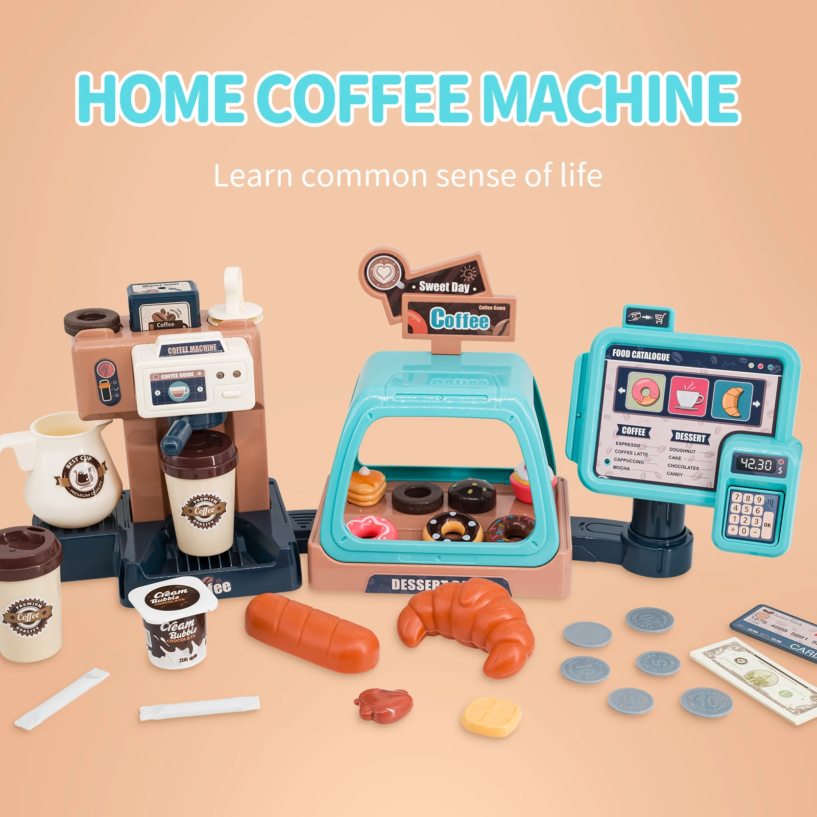 3-in-1 Koffiemachine Speelgoed - Toy Cash Register recensie en prijs